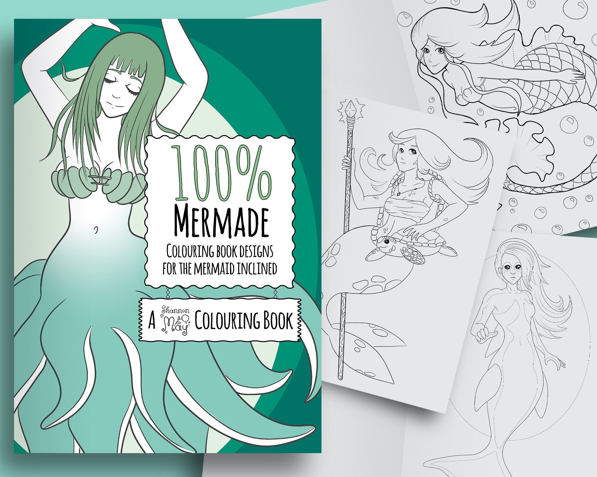 100% Mermade - Mermaid Colouring Book