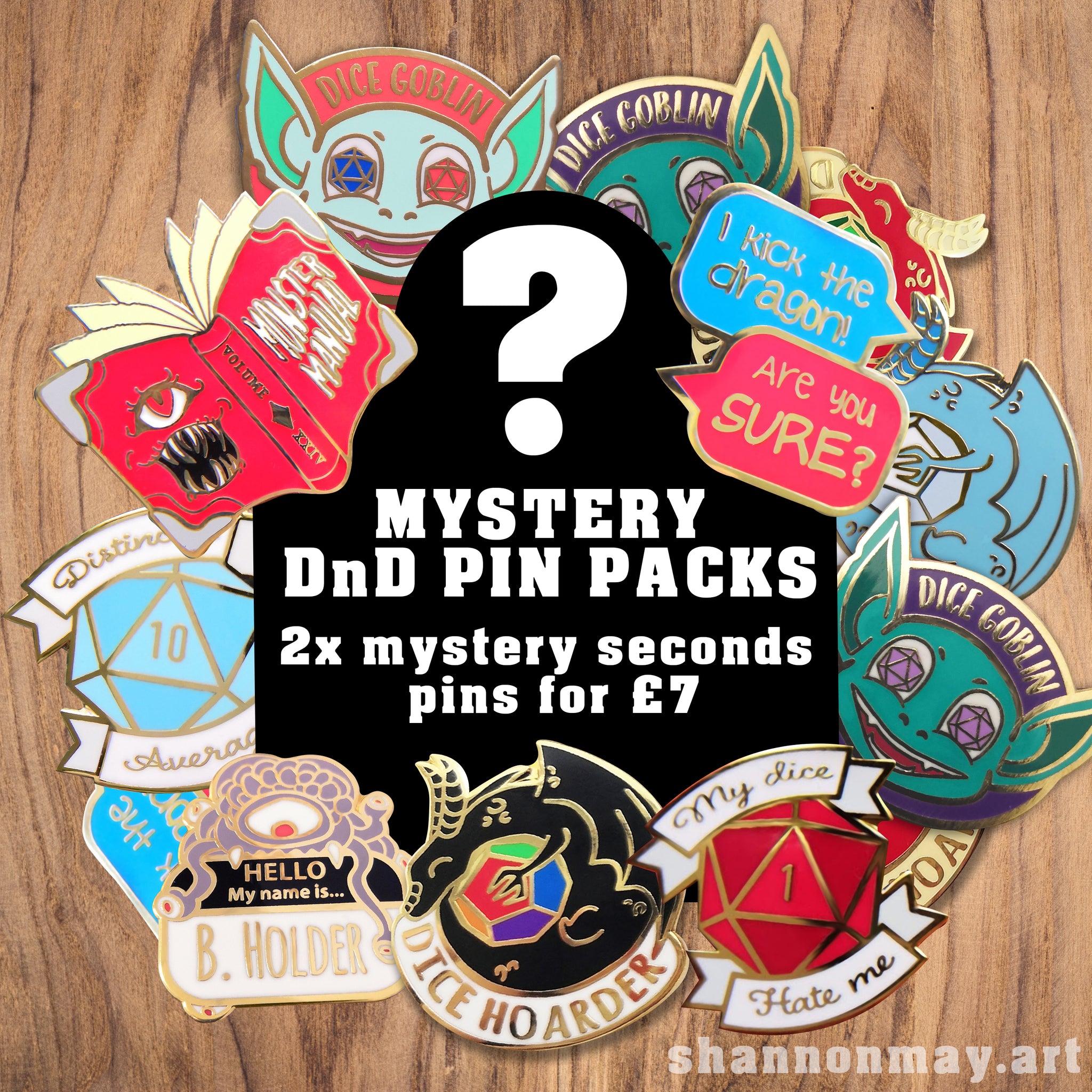 Mystery DnD Pin Pack (2x pins)